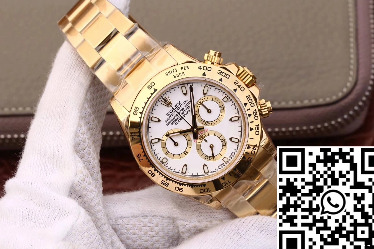 Cosmograph JH Factory Gold M116508-0001 Yellow Rolex White Daytona Dial 0124